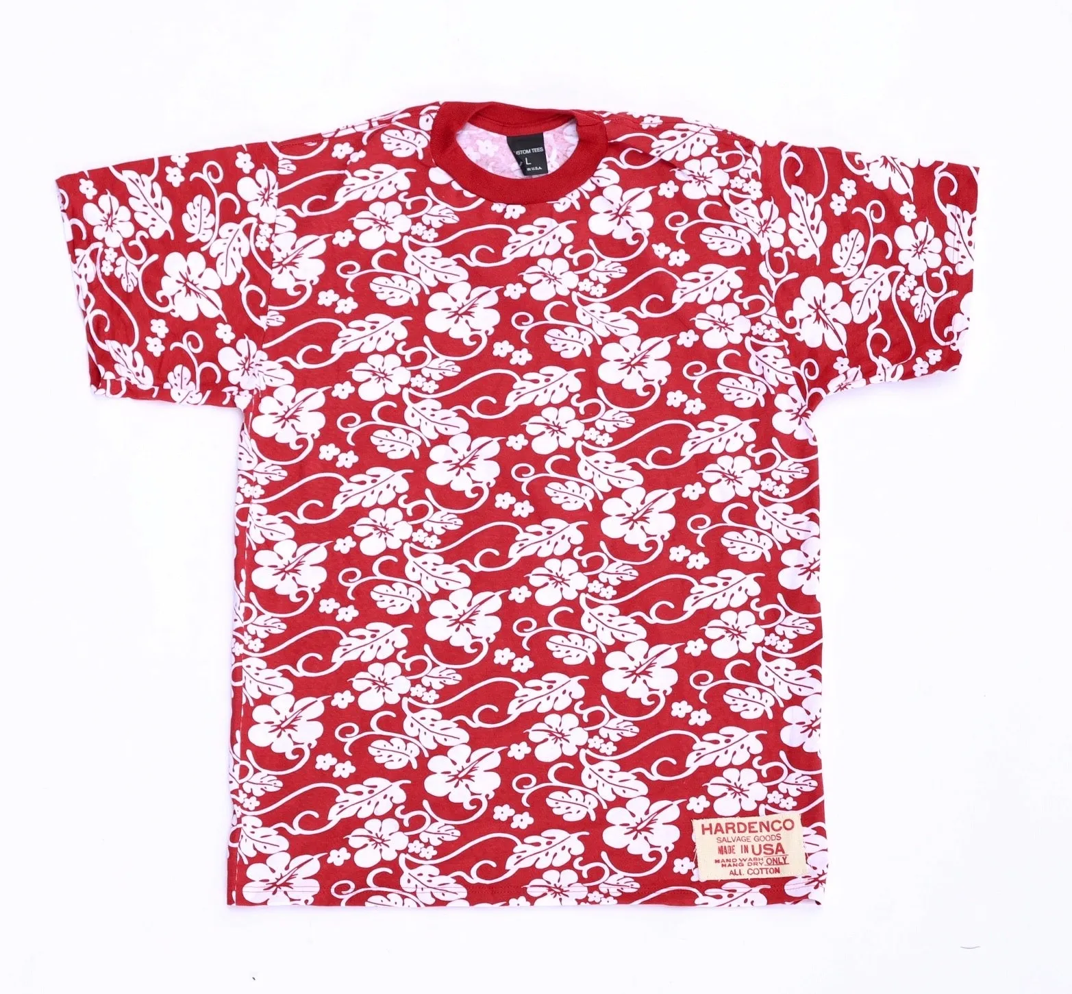 1990s Flower Print Dead Stock T-Shirts