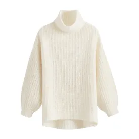 Alpaca Wool Turtleneck Sweater