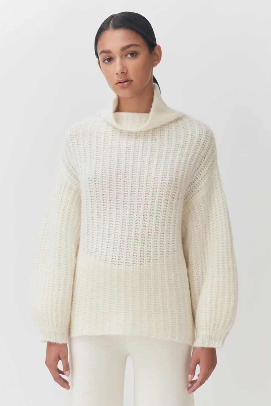 Alpaca Wool Turtleneck Sweater