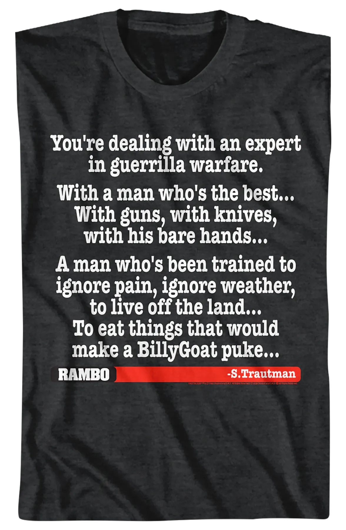 An Expert In Guerrilla Warfare Rambo T-Shirt