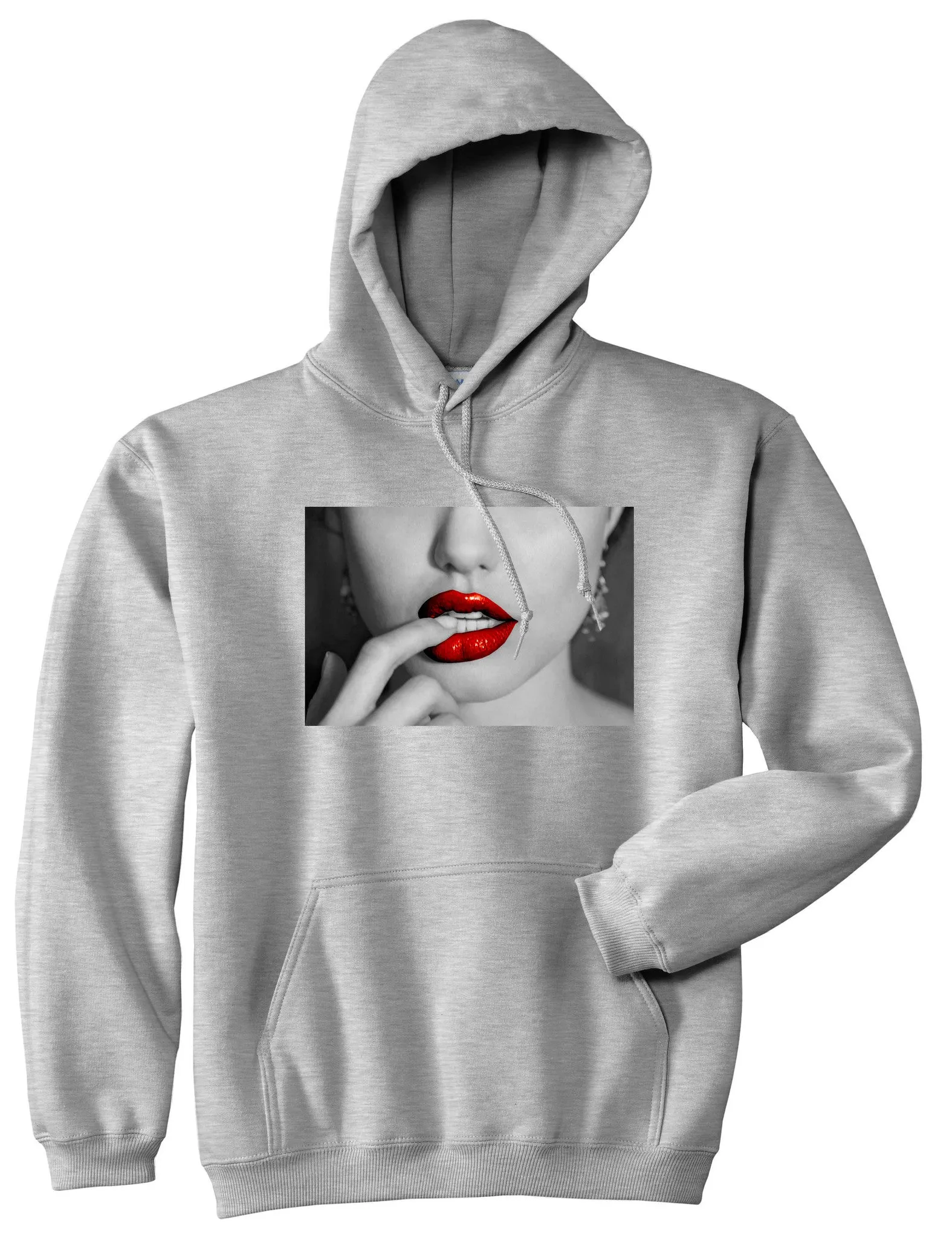 Angelina Red Lips Sexy Pullover Hoodie Hoody