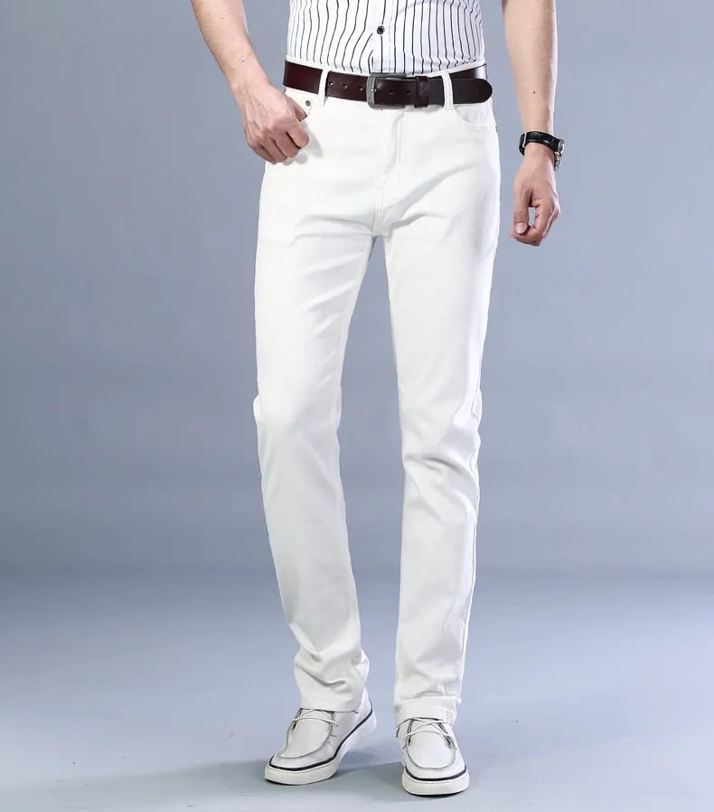 Antonios Business Casual White Jeans