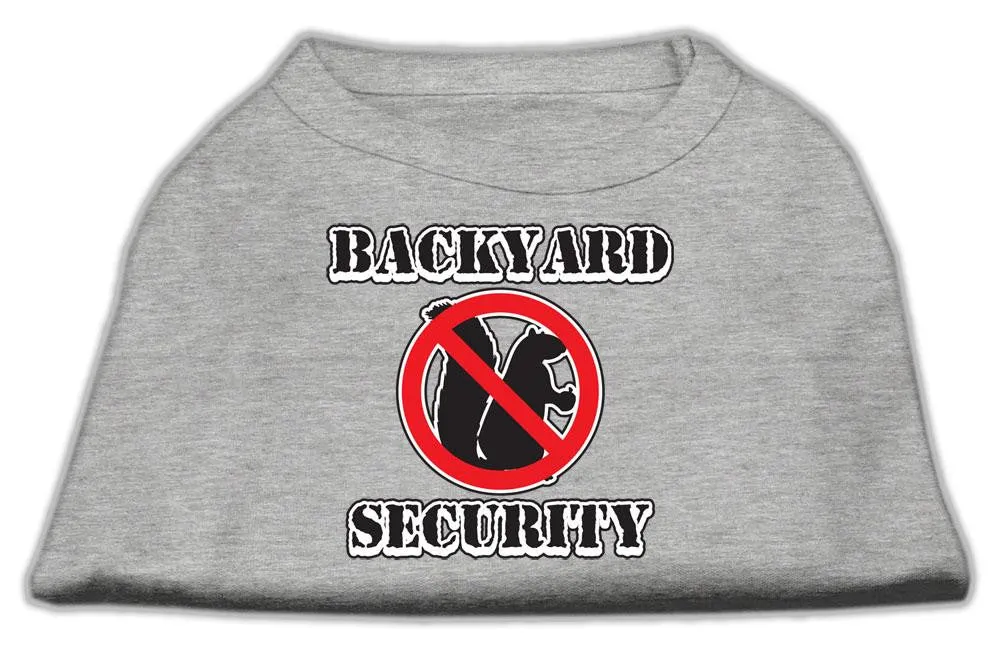 Backyard Security Screen Print Shirts Grey XS (8)