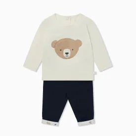 Bear T-Shirt & Corduroy Trousers Outfit