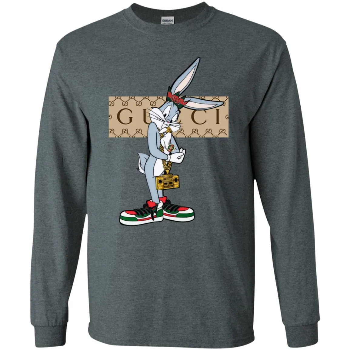 Best Gucci Rabbit T-shirt Men Long Sleeve Shirt