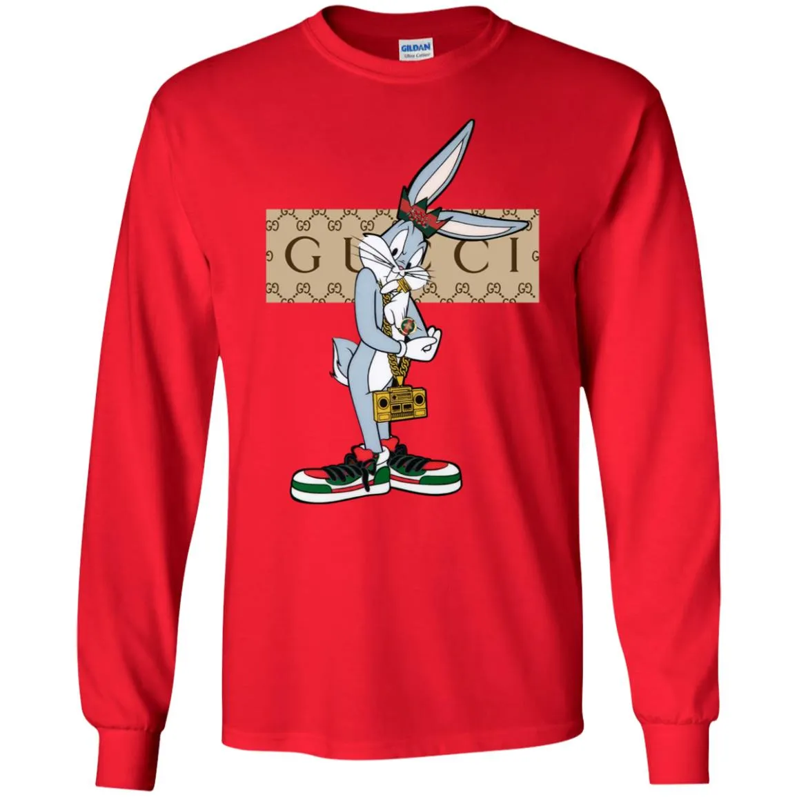 Best Gucci Rabbit T-shirt Men Long Sleeve Shirt