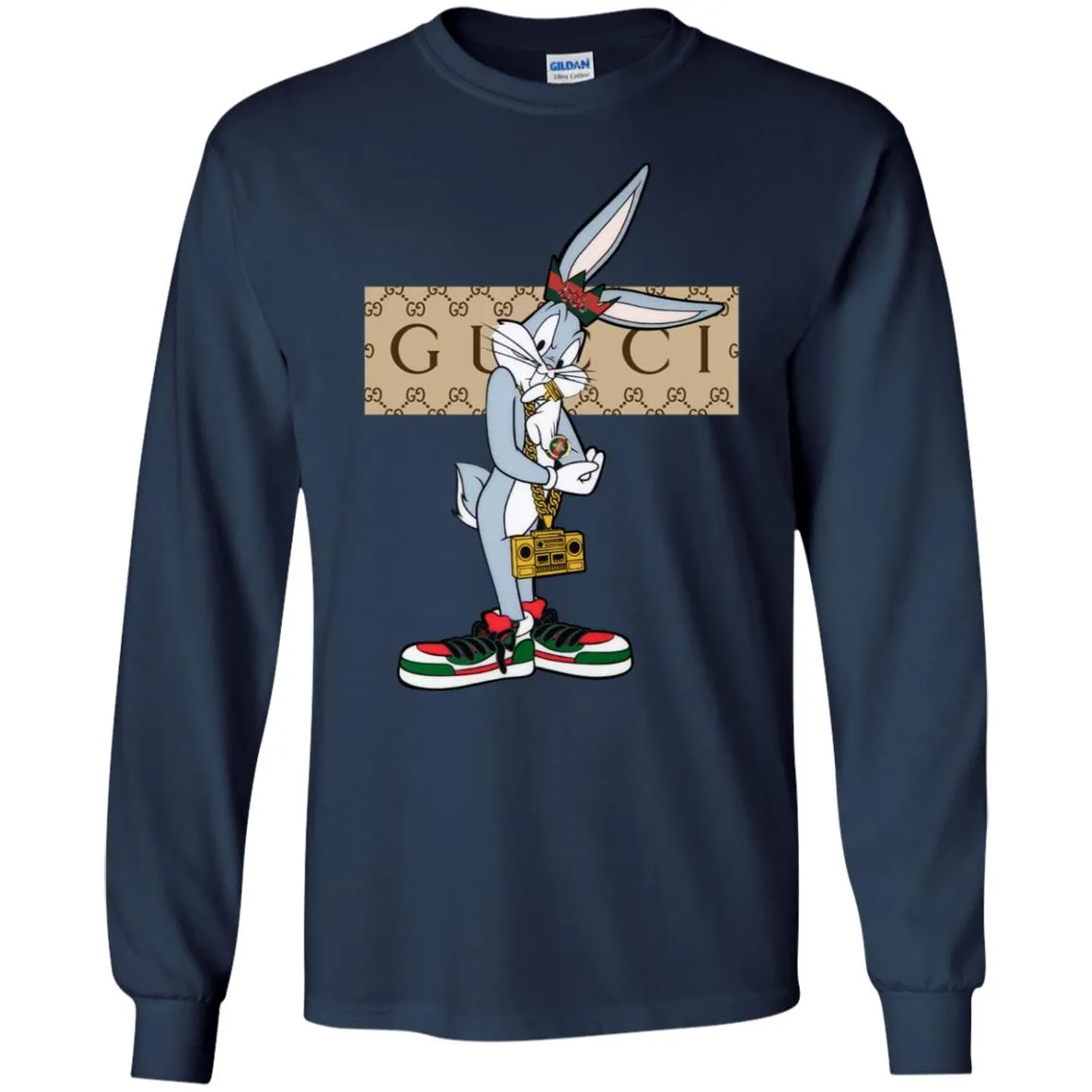 Best Gucci Rabbit T-shirt Men Long Sleeve Shirt