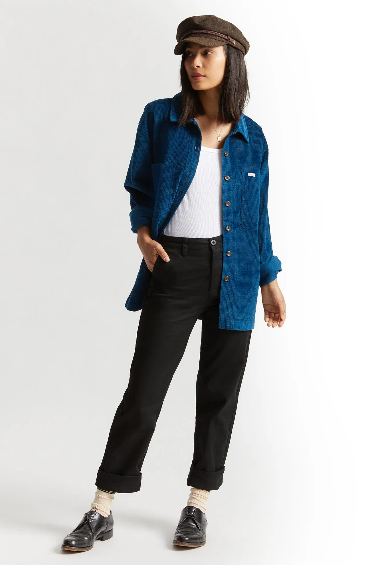 Bowery Tunic Overshirt - Marine Blue