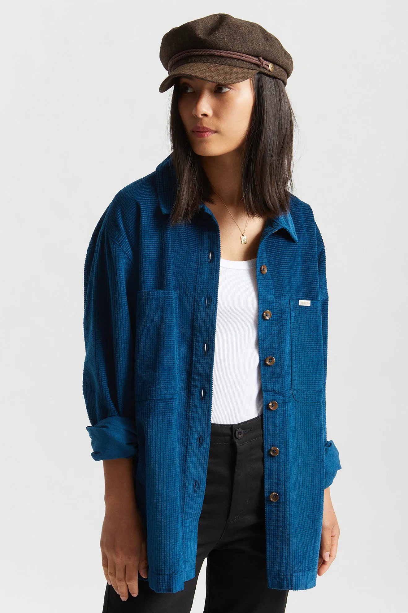 Bowery Tunic Overshirt - Marine Blue