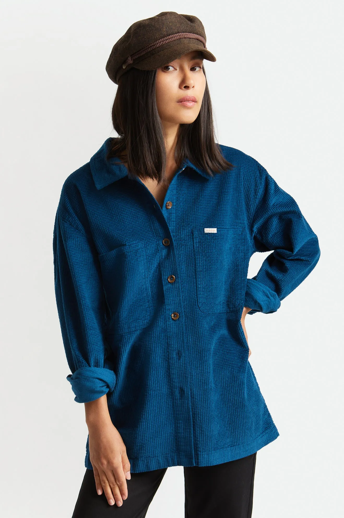 Bowery Tunic Overshirt - Marine Blue