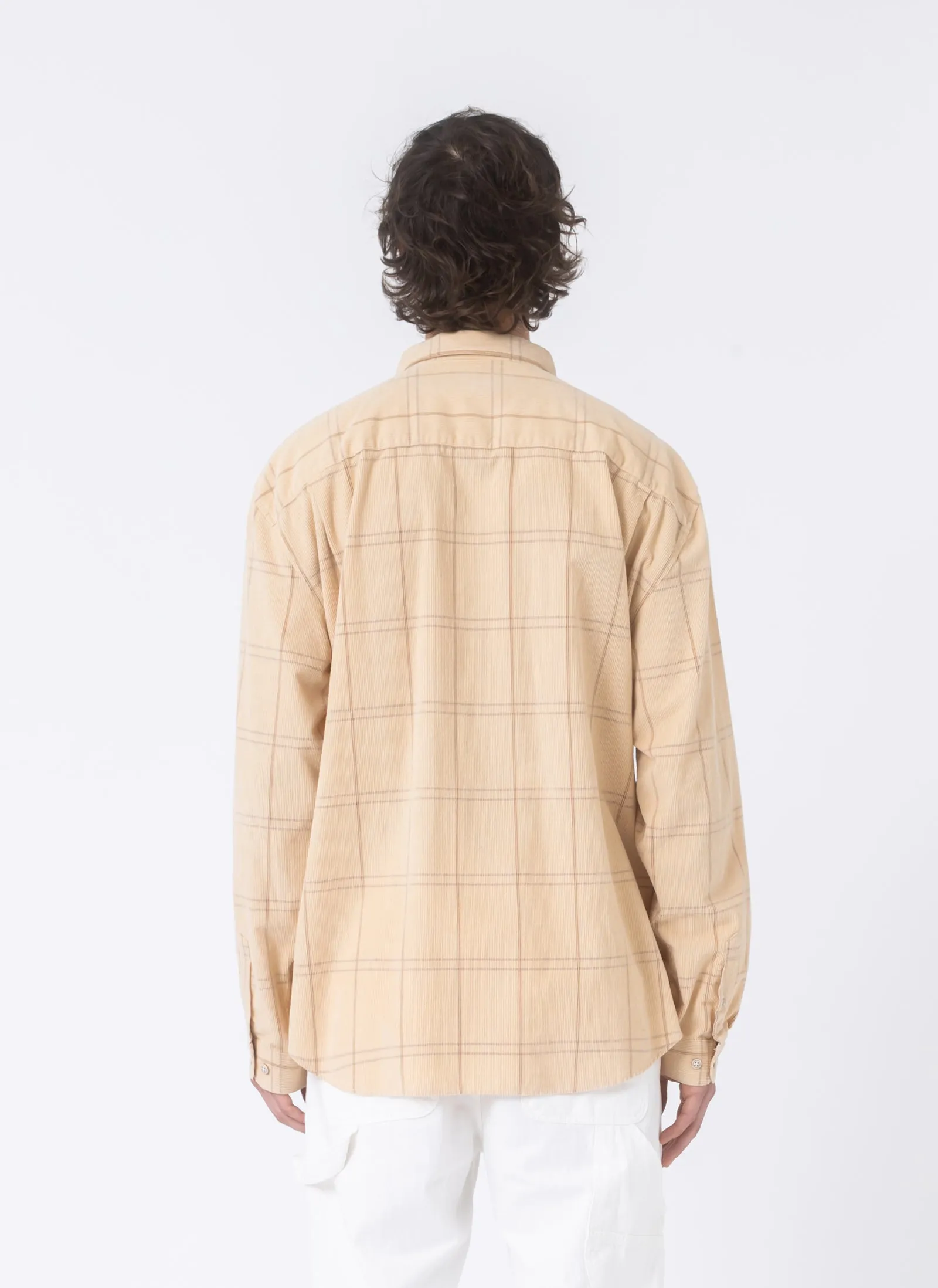 Cabin Shirt Ochre Corduroy Plaid