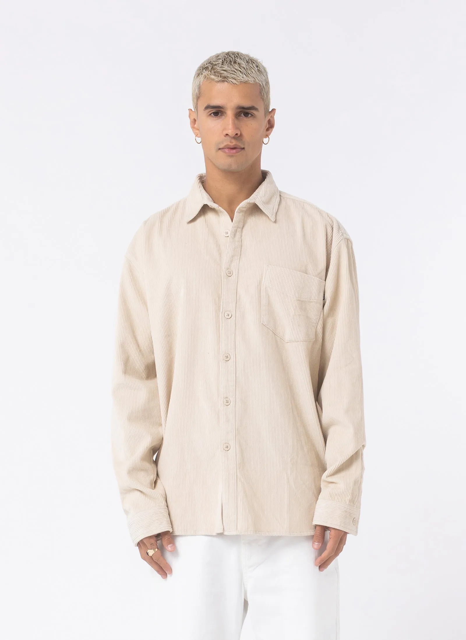 Cabin Shirt Stone Corduroy