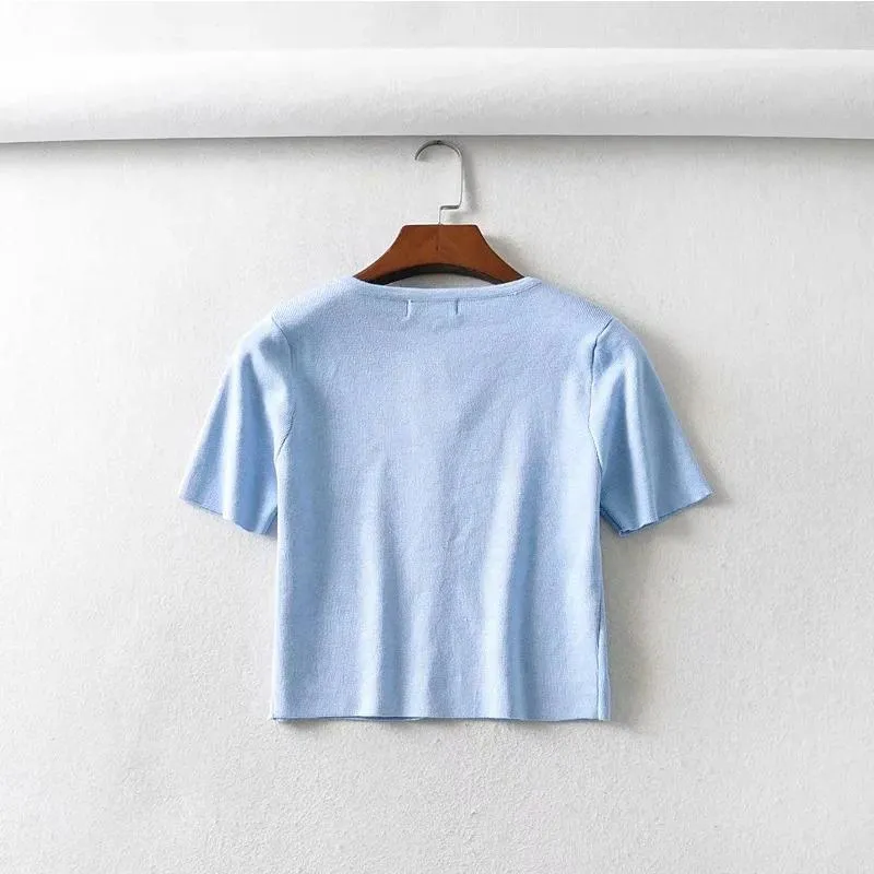 Candy Color Short Sleeve Basic T-shirt