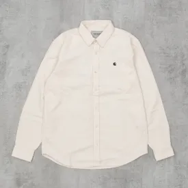 Carhartt WIP Madison Fine Cord L/S Shirt - Wax / Black