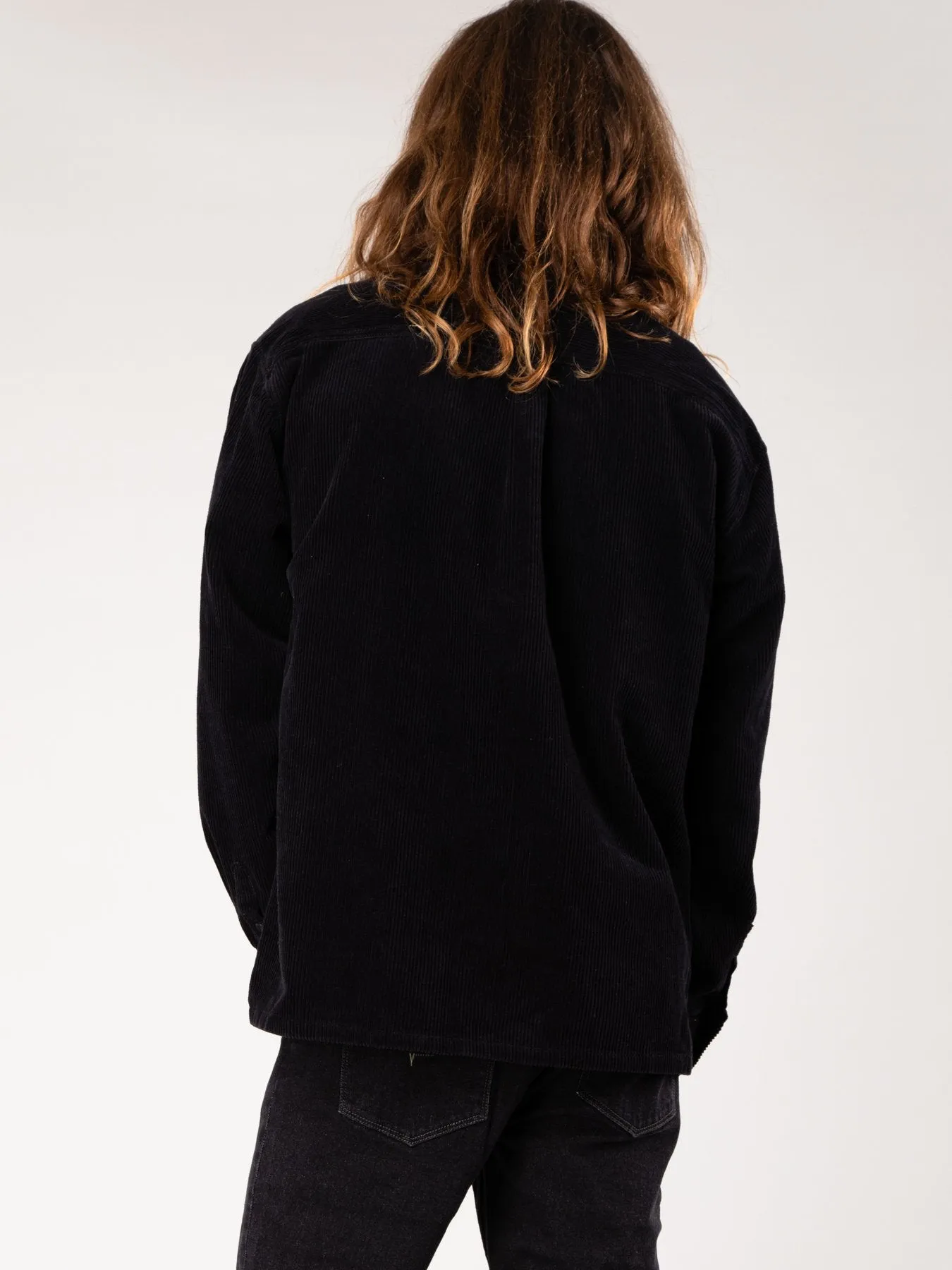 Coop Corduroy Long Sleeve Shirt - Black