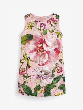 Dolce & Gabbana Girls Dress - Floral Jacquard Dress