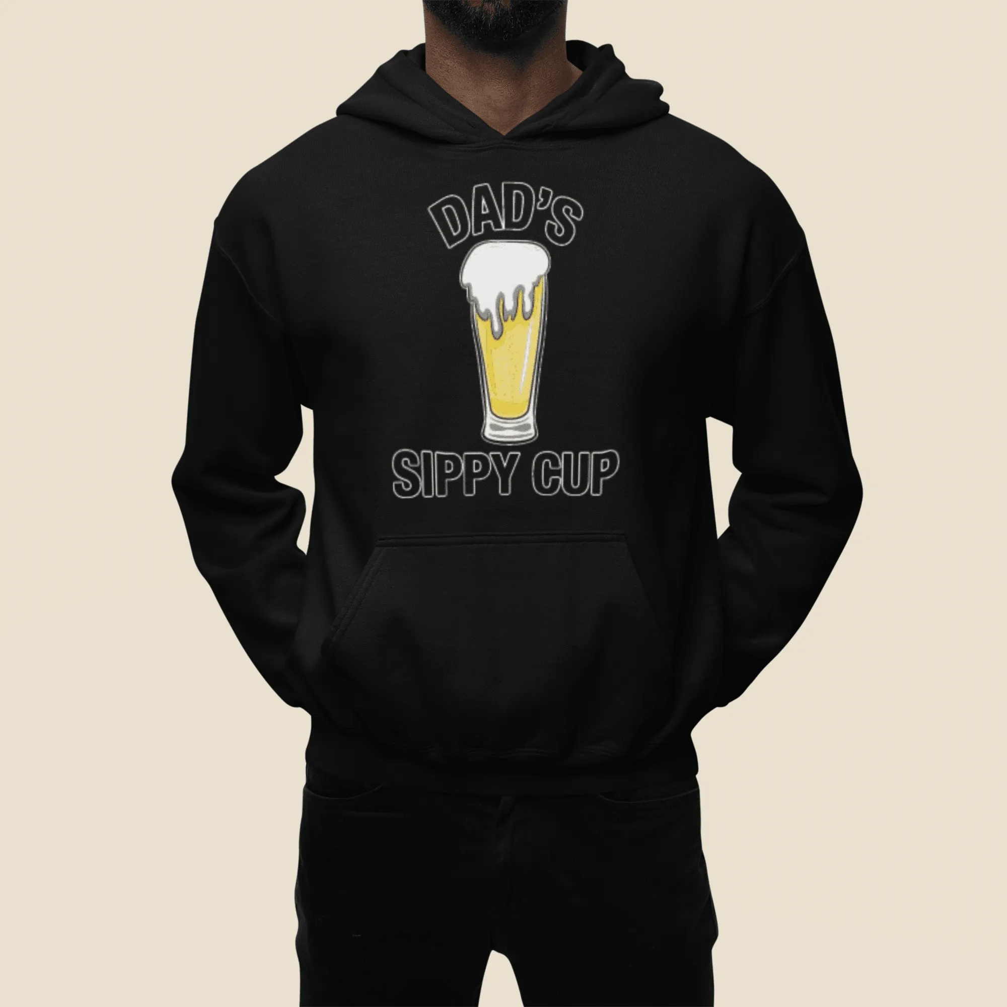 Drinking Hoodie Dad's Sippy Cup Blended Cotton Midweight Unisex Hoodie