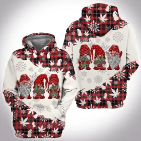 Gnome Red Christmas Hoodie Cute Hoodie For Xmas Christmas Hoodie Gift For Grandma