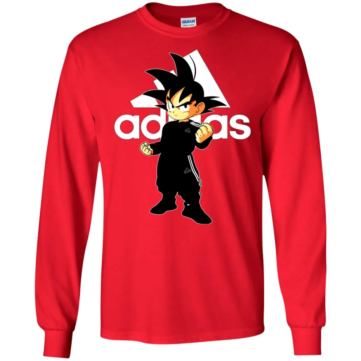 Goku Treding Adidas White T-shirt Men Long Sleeve Shirt