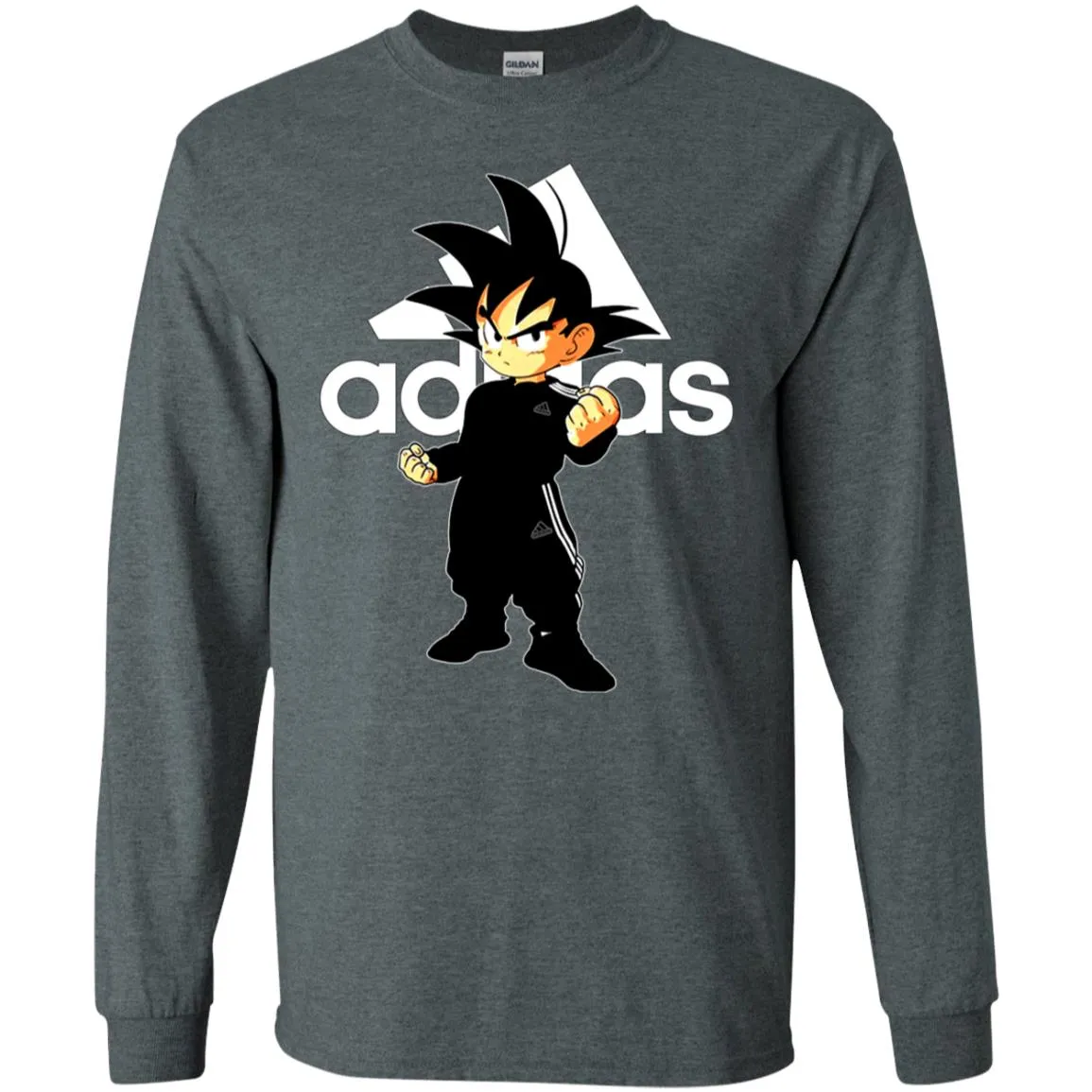 Goku Treding Adidas White T-shirt Men Long Sleeve Shirt