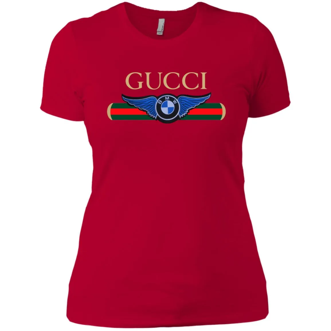 Gucci Bmw T-shirt Women Cotton T-Shirt