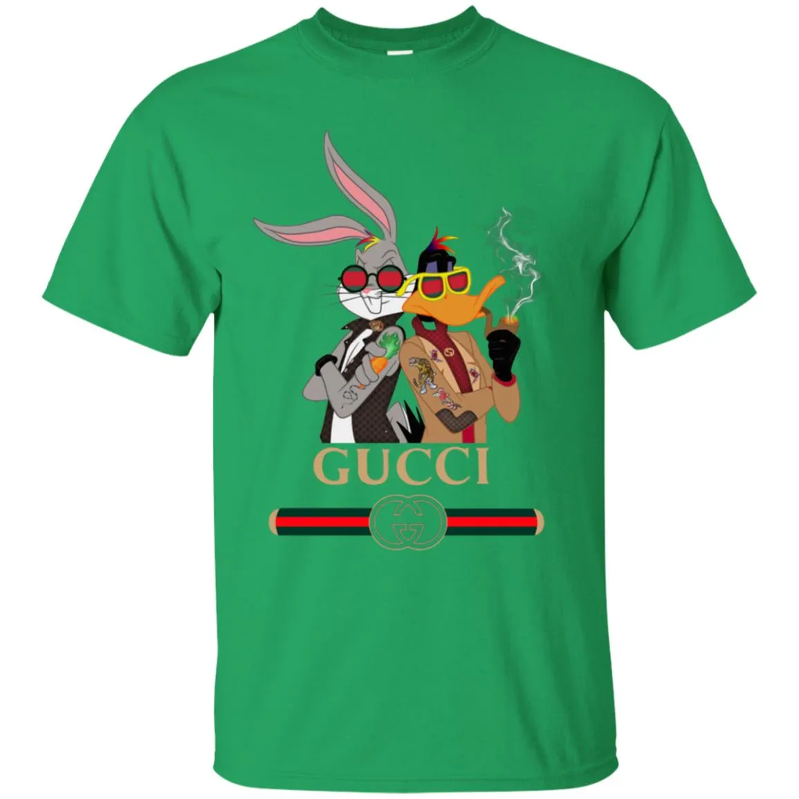 Gucci Trending T-shirt Rabbit And Donald T-shirt Men Cotton T-Shirt