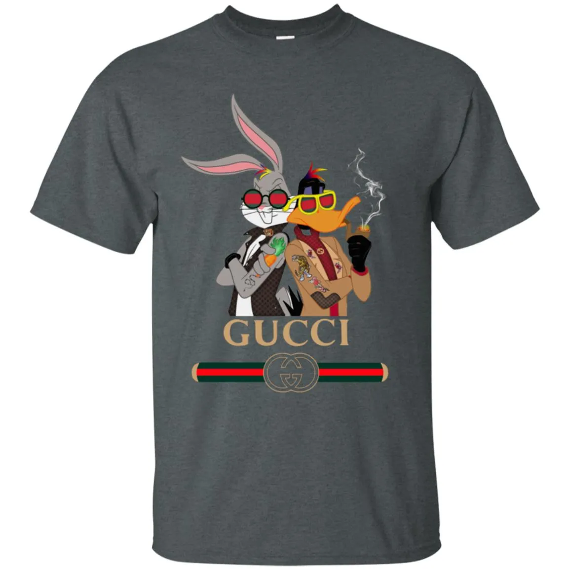 Gucci Trending T-shirt Rabbit And Donald T-shirt Men Cotton T-Shirt