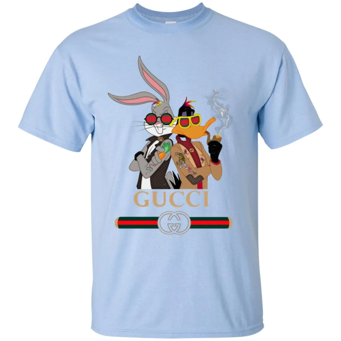 Gucci Trending T-shirt Rabbit And Donald T-shirt Men Cotton T-Shirt