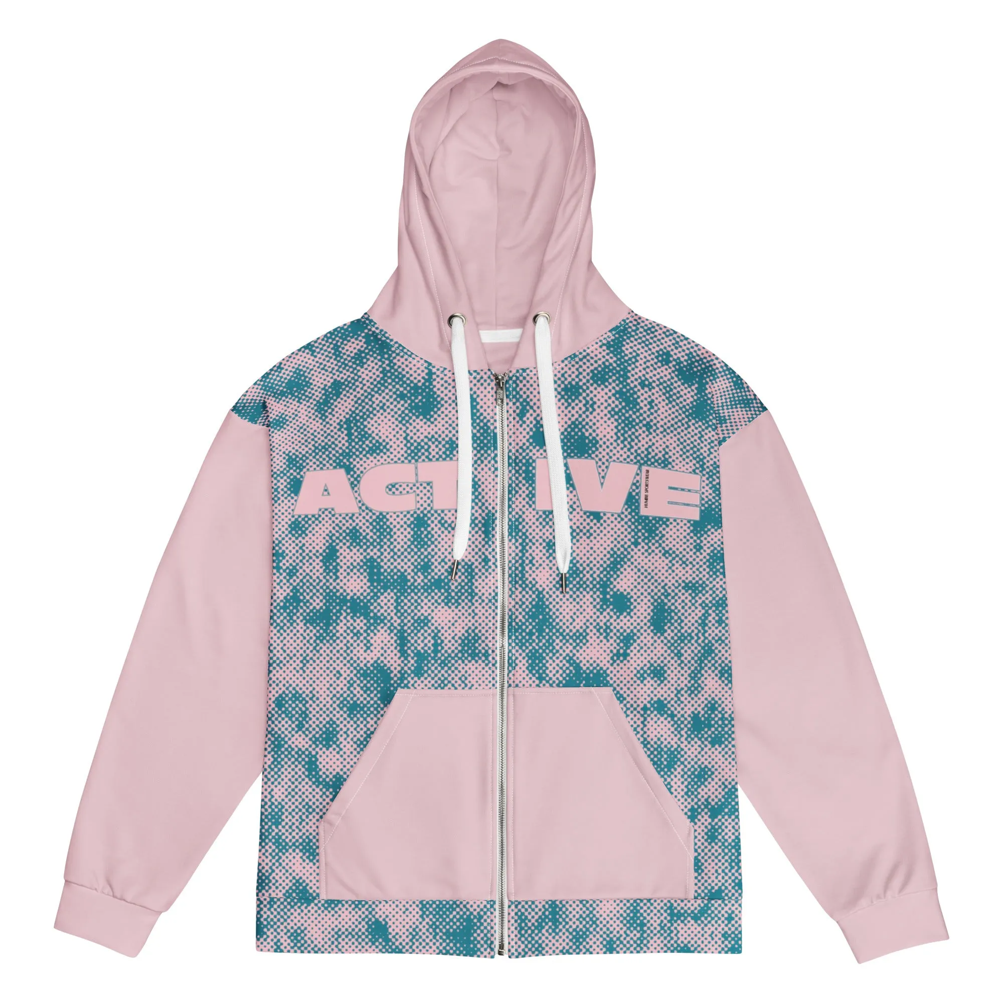 Humble Sportswear™ Women's Pink Active Zip Hoodie