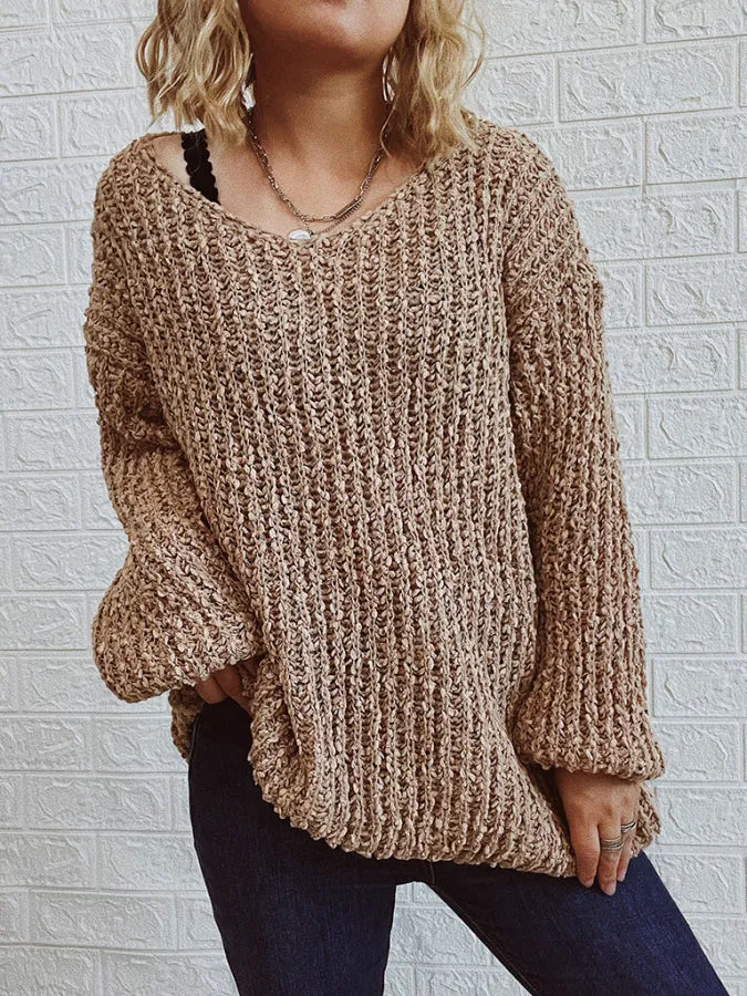 Jezabelle Vneck Sweater