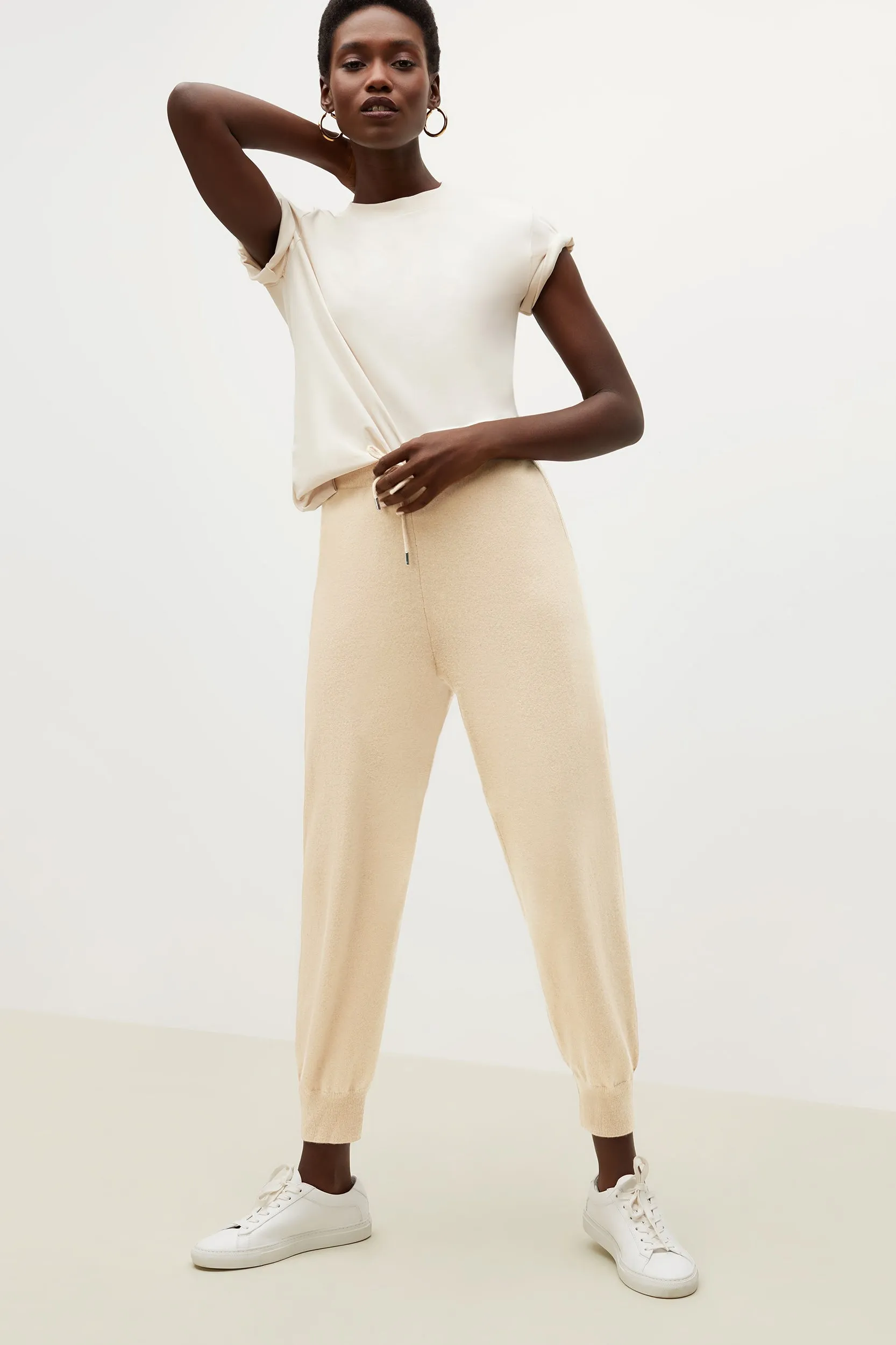 Keely Jogger - Cashmere :: Cream