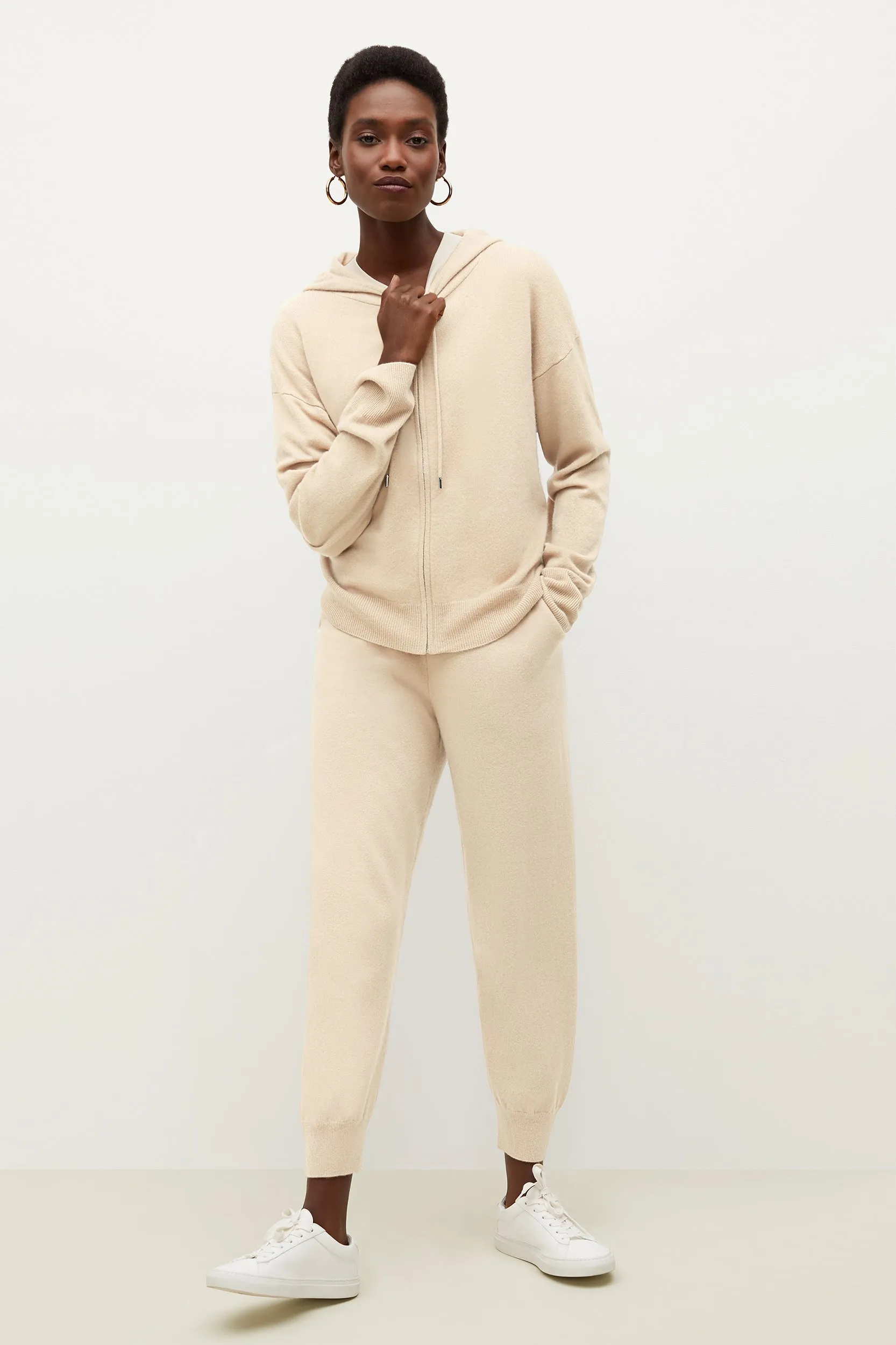 Keely Jogger - Cashmere :: Cream