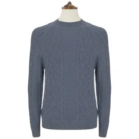 Kinlaw Blue Aran Sweater