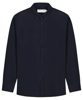 KUYICHI Lawrence cross corduroy shirt midnight blue men