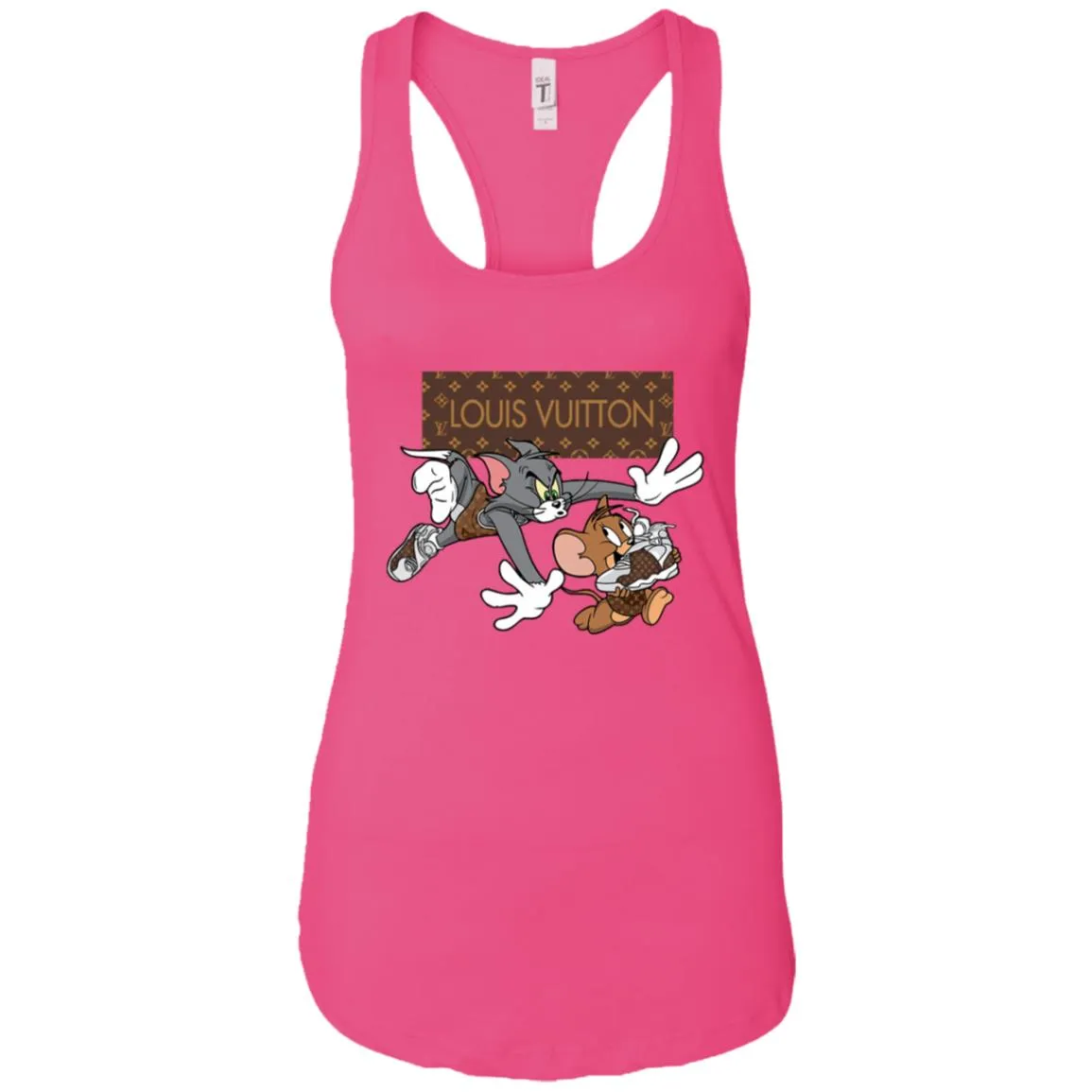 Louis Vuitton Cartoon Tom And Jerry T-shirt Women Tank Top