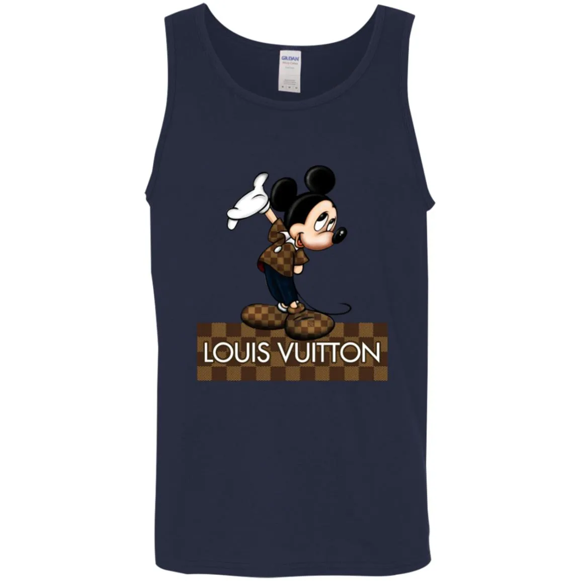 Louis Vuitton Mickey T-shirt Men Cotton Tank