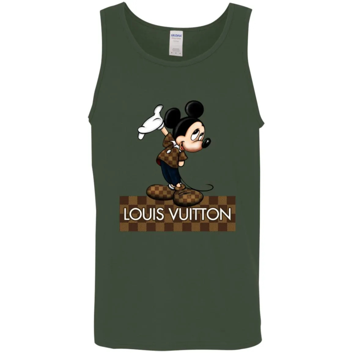 Louis Vuitton Mickey T-shirt Men Cotton Tank