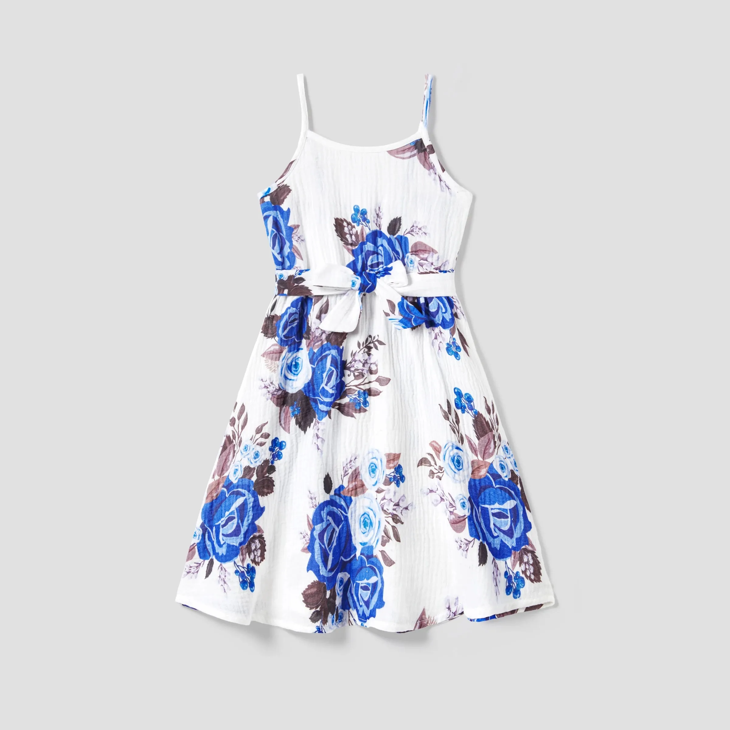 Matching Family Dress Denim Floral Print Easter Dress Plaid Dress