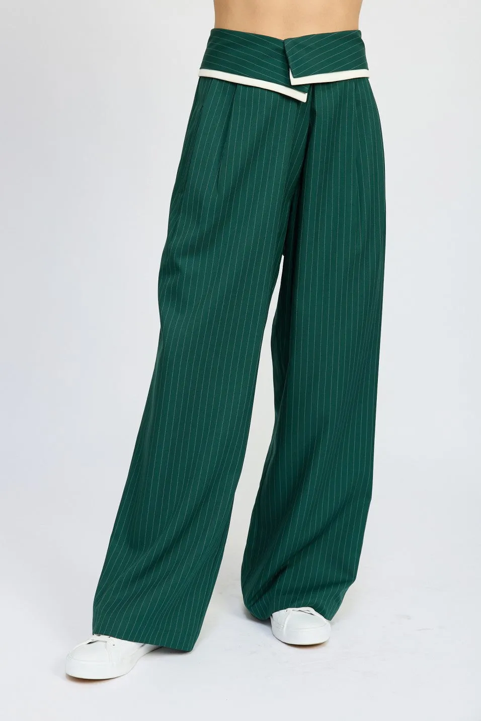 Minette Pinstriped Pants