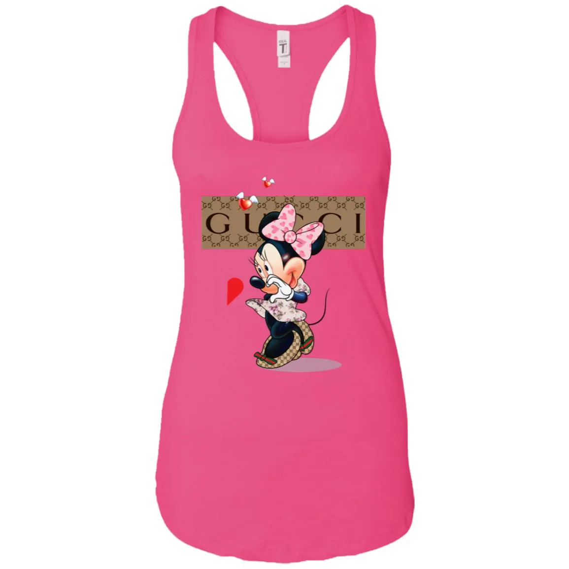 Minnie Mouse Love Couple T-shirt Valentine's Day T-shirt Women Tank Top