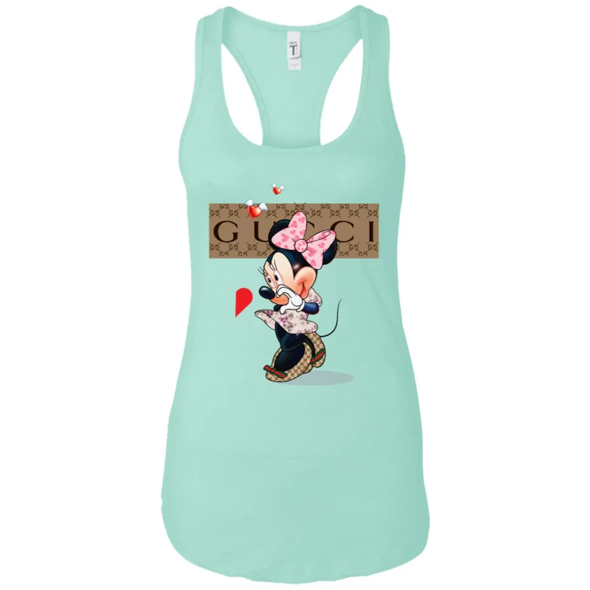 Minnie Mouse Love Couple T-shirt Valentine's Day T-shirt Women Tank Top