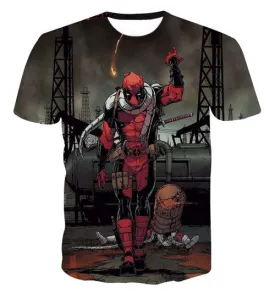 New Arrive American Comic Badass Deadpool T-Shirt Tees Men Women Cartoon Characters 3d t shirt Funny Casual tee shirts tops