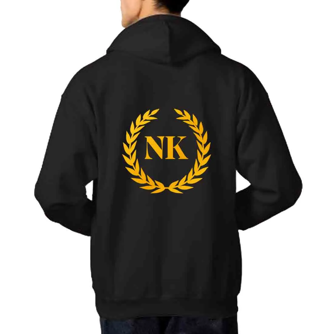 Nutcase Customized Black Hoodie hoodies for Men Women-Add Text