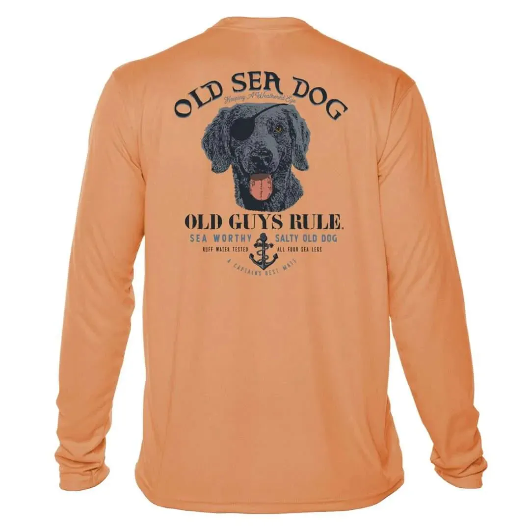 Old Sea Dog Sun Shirt - Men UPF50 Graphic Tee Old Guys Rule