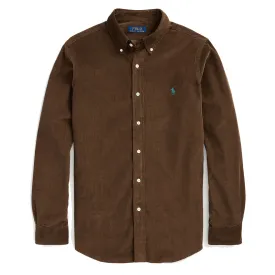 Polo Ralph Lauren Custom Fit Corduroy Shirt Chocolate Mousse