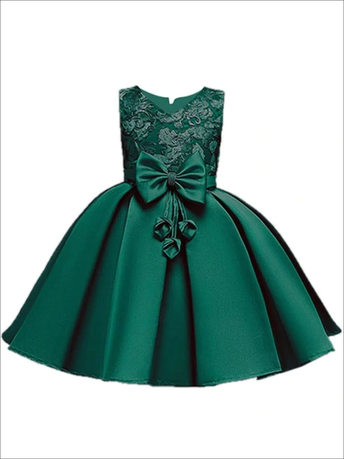 Princess Perfect Floral Embroidered Holiday Dress