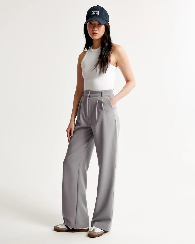 Stone Wide-Leg Pants