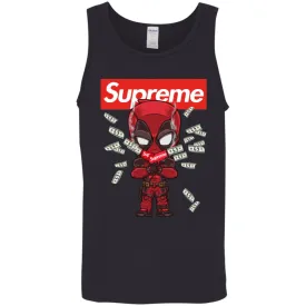 Supreme Deadpool Funny T-shirt Men Cotton Tank