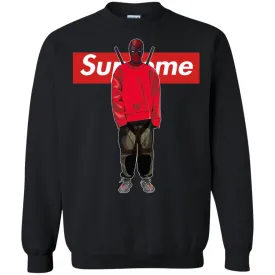 Supreme Deadpool Hiphop T-shirt Crewneck Pullover Sweatshirt