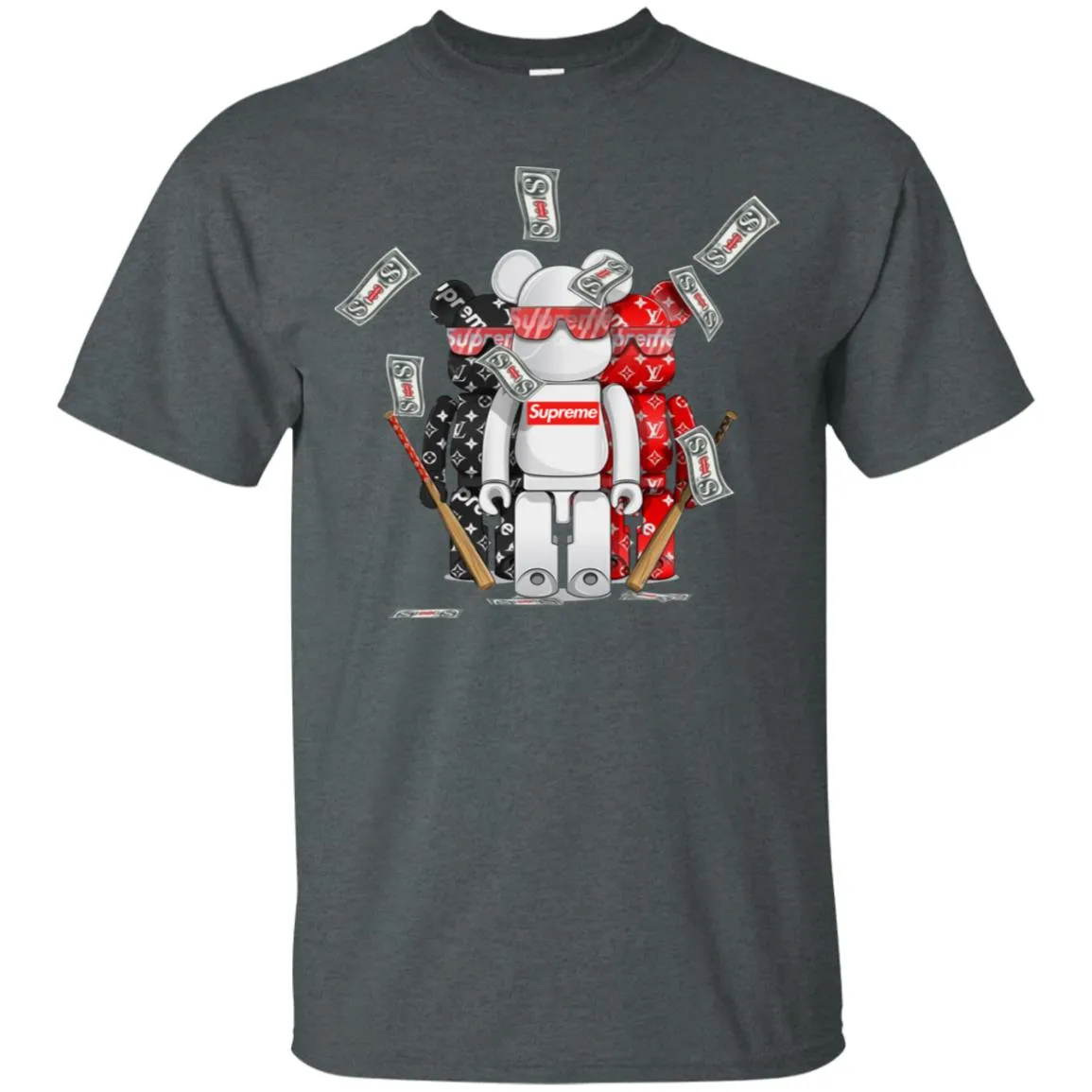 Supreme Lego Robot T-shirt Men Cotton T-Shirt